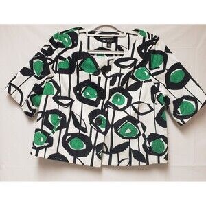 I.N. Studio Women's Multicolor Open Front 3/4 Sleeve Bolero Jacket Sz 12 NWOT